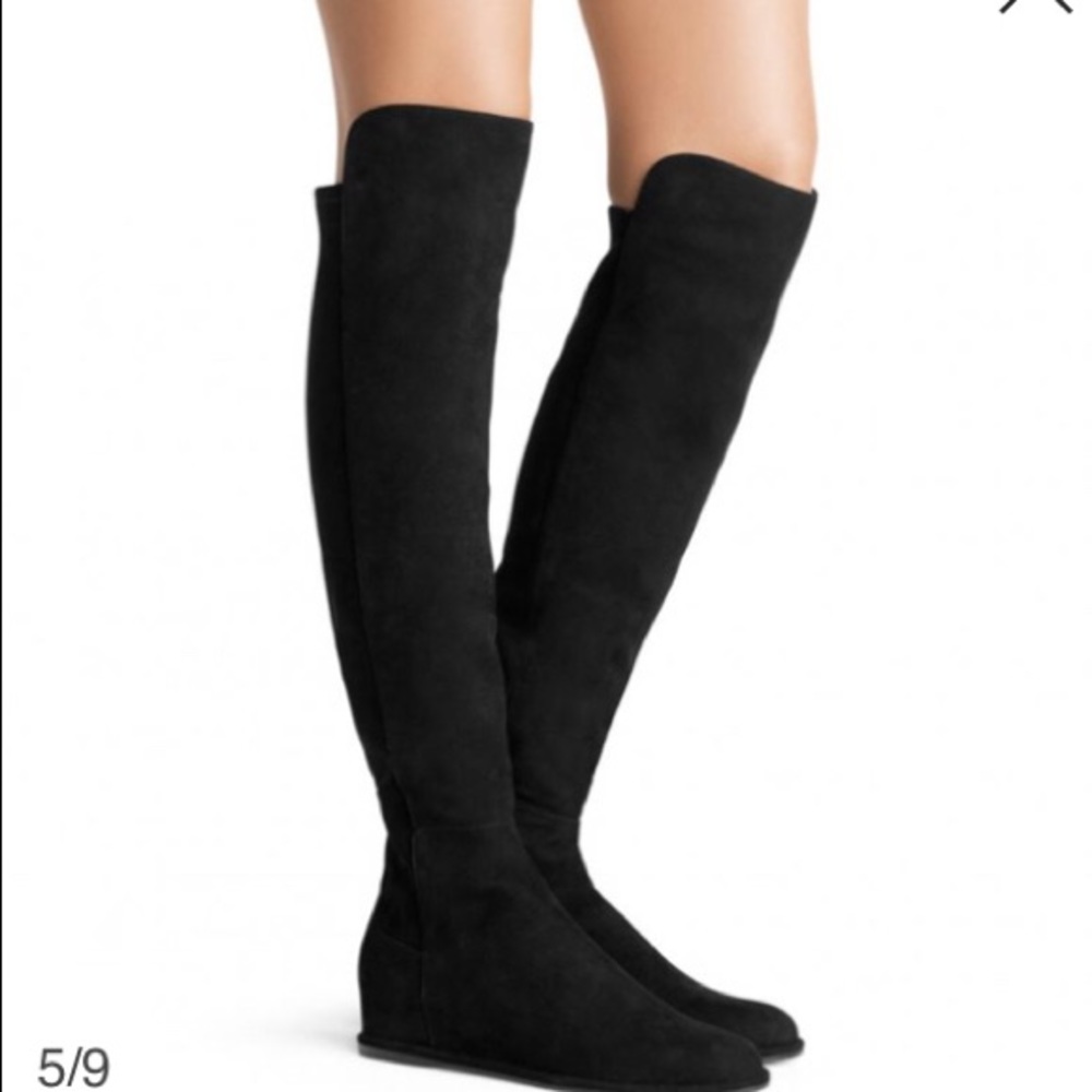 STUART WEITZMAN ‘ALLDAY' SUEDE THIGH HIGH BOOTS
